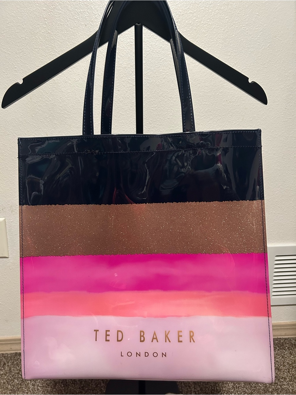 Ted Baker London Marine mosaic stripe large tote